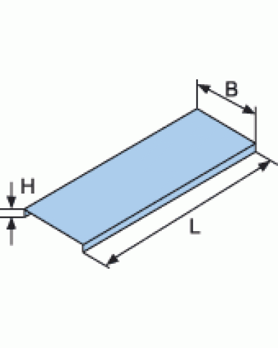 Крышка для лотка с заземлением осн. 80x3000 DKC 35521 в Хабаровске Аксессуары для лотков Pintop.ru