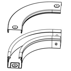 Крышка CPO 90 на угол горизонтальный 90° осн. 200 DKC 38004