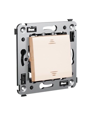 Инвертор одноклавишный в стену, Avanti, Ванильная дымка DKC 4405123 в Хабаровске Аксессуары для стоек и шкафов Pintop.ru