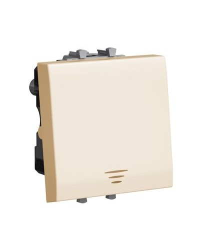 Кнопка Ванильная дымка, Avanti, 16A, 2 мод. DKC 4405152 в Хабаровске Аксессуары для стоек и шкафов Pintop.ru