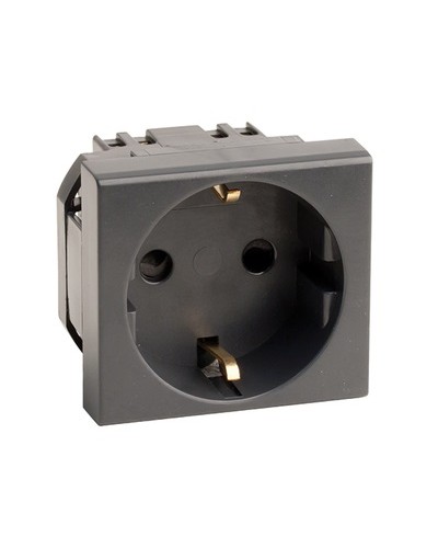 Розетка RJ-45 кат.5E,Viva,1 мод., черн DKC (45238) в Хабаровске Аксессуары для кабель-канала Pintop.ru