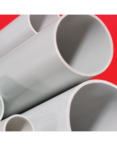 Труба ПВХ жёсткая гладкая д.16мм, тяжёлая, 2м, цвет серый DKC 62516 в Хабаровске Гладкая труба Pintop.ru