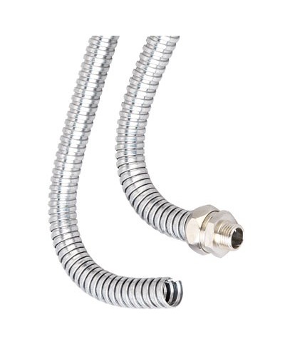 Металлорукав из оцинкованной стали DN 20мм, Dвн 20,5 мм, Dнар 24,5 мм, IP40, 50м DKC 667R2024 в Хабаровске Металлорукав Pintop.ru