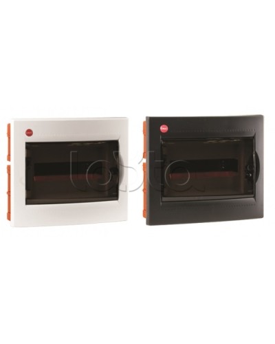 Щиток встраив.с двер.12мод.,IP41,бел., с клем.блок.1х87512 и замком DKC (81912) в Хабаровске Распределительные коробки Pintop.ru