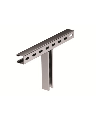 Крепление Т-образное к вертикальной двутавровой балке 200 мм горячеоцинковнное DKC BMH3020HDZ в Хабаровске Аксессуары для кабель-канала Pintop.ru