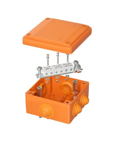 Коробка пластиковая FS с кабельными вводами и клеммниками, IP55,100х100х50мм, 6р, 4мм.квDKC (FSB11604) в Хабаровске Распределительные коробки Pintop.ru