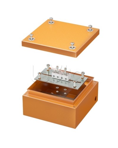 Коробка ответвительная огнестойкая стальная Коробка FS 150х150х80 4P DKC (FSB30404) в Хабаровске Распределительные коробки Pintop.ru