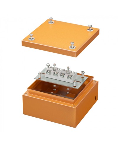 Коробка стальная FS с гладкими стенками и клеммниками IP66,150х150х80мм DKC (FSK30410) в Хабаровске Распределительные коробки Pintop.ru