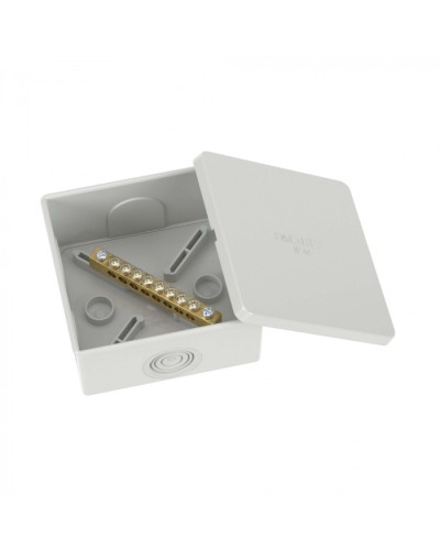 Коробка уравнивания потенциалов, 8 зажимов, 6 вводов д.20мм, 80х80х40мм, IP44 DKC (NE3108) в Хабаровске Распределительные коробки Pintop.ru