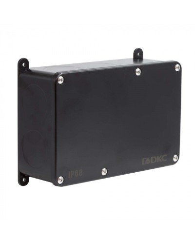Коробка индустриальная 203х128х69 мм, IP68 с гладкими стенками, черная DKC P68M4017 в Хабаровске Распределительные коробки Pintop.ru