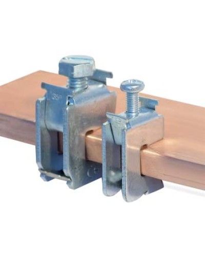 Шинная клемма для кабеля, сечение шины 5 мм, кабель 1,5-16 мм DKC R5BC0516 в Хабаровске Аксессуары для лотков Pintop.ru