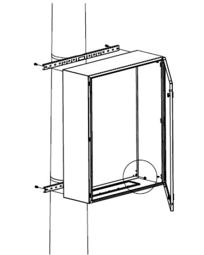 Комплект крепления шкафов DKC R5FB500 в Хабаровске Полки для шкафов и стоек Pintop.ru