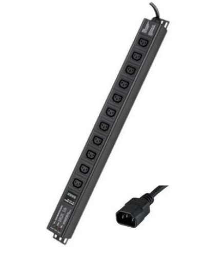 Блок распределения питания вертикальный для 19 шкафов DKC R5VIEC11CDOP в Хабаровске Блоки розеток Pintop.ru