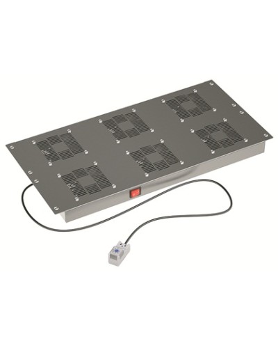 Потолочный вентиляторный модуль, с термостатом 6 вент. для крыши Ш=800мм DKC R5VSIT8006FT в Хабаровске Вентиляторные модули Pintop.ru