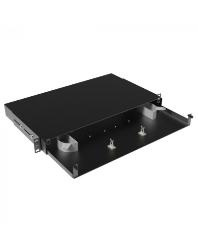 Оптическая полка выдвижная, без лицевой панели, неукомплектованная, 1U,черная DKC RNFPE1U24 в Хабаровске Кроссы оптические Pintop.ru