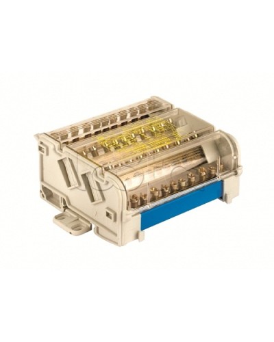 Блок распределительный на DIN рейку 2р 125А, 11х6мм 2х7,5мм 2x9мм. DKC BD125152 в Хабаровске Блоки розеток Pintop.ru