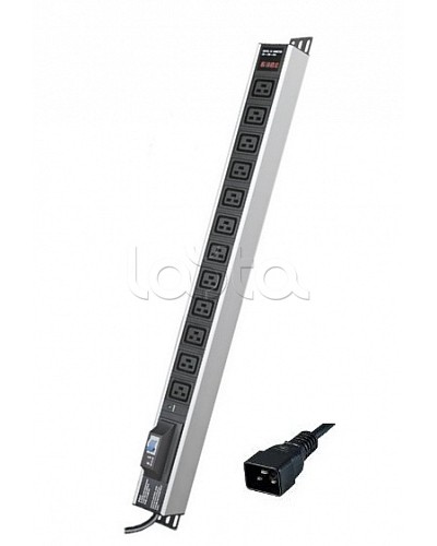 Блок распределения питания вертикальный для 19 шкафов DKC R5V12CBOPCDC19 в Хабаровске Блоки розеток Pintop.ru