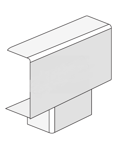 Тройник IM 30x10 мм ДКС 00527 в Хабаровске Аксессуары для кабель-канала Pintop.ru