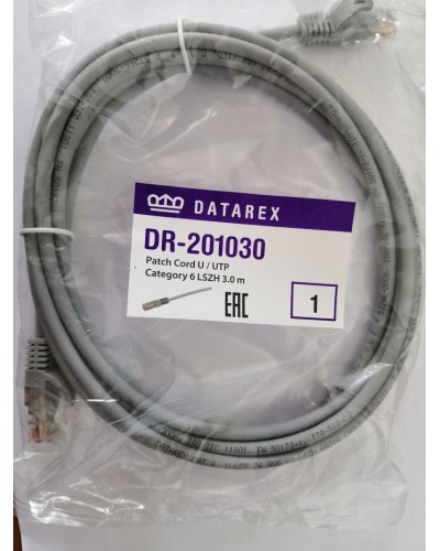 Шнур коммутационный категории 6 Datarex DR-201020 в Хабаровске Патчкорды (медные) Pintop.ru