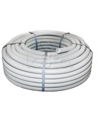 Труба гофр.ПВХ тяжелая с протяжкой d20 мм (100 м) серая EKF-Plast (tg-z-20-t) в Хабаровске Труба гофрированная Pintop.ru