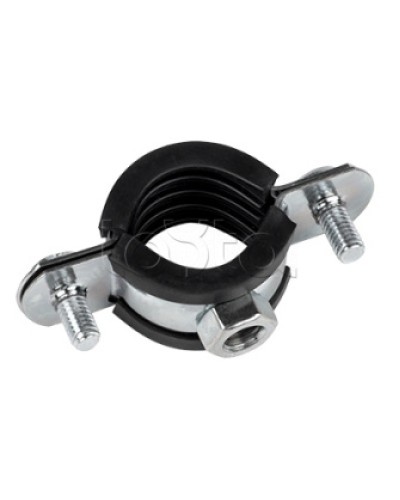 Хомут стальной 1 1/2 (47-52 мм), с уплотнителем EKF (hsu1112) в Хабаровске Крепежные изделия Pintop.ru