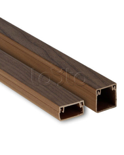 Канал кабельный (60х40) (40 м) темное дерево EKF-Plast (kk-60-40d) в Хабаровске Кабель-канал Pintop.ru