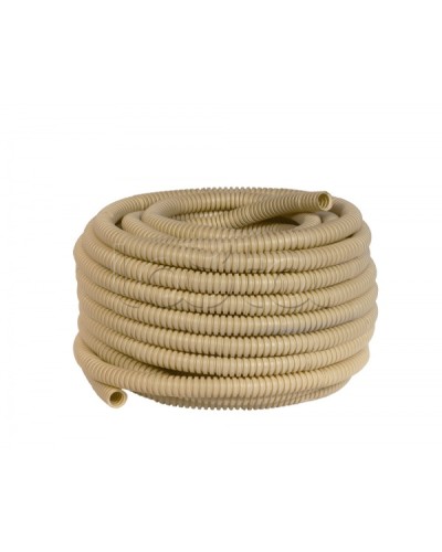 Труба гофр. ПВХ с протяжкой d20 мм (25 м) светлое дерево EKF-Plast (tg-z-20w) в Хабаровске Труба гофрированная Pintop.ru