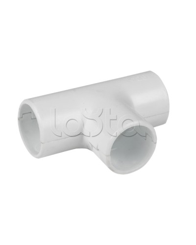 Тройник соединительный для трубы 16 мм (5шт) белый EKF-Plast (tr-t-16w-r) в Хабаровске Повороты, муфты, тройники Pintop.ru