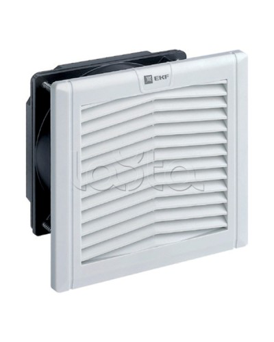 Вентилятор с фильтром 102 м³/ч 176x176 мм 220В IP54 EKF PROxima (FAN102F) в Хабаровске Аксессуары для стоек и шкафов Pintop.ru