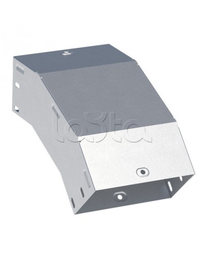 Угол 45 град. вертикальный внешний 100x150 мм INOX EKF (vo45100150-INOX) в Хабаровске Аксессуары для лотков Pintop.ru