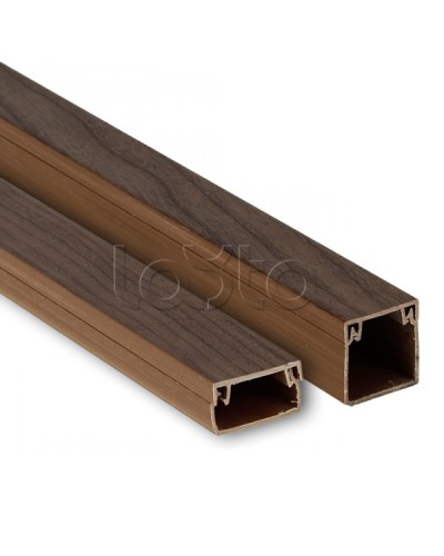 Канал кабельный (16х16) (84 м) темное дерево EKF-Plast (kk-16-16d) в Хабаровске Кабель-канал Pintop.ru