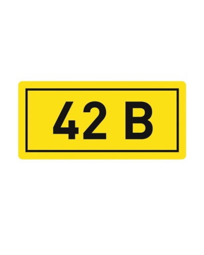 Наклейка 42В (10х15мм.) EKF PROxima (an-2-06) в Хабаровске Аксессуары для кабель-канала Pintop.ru