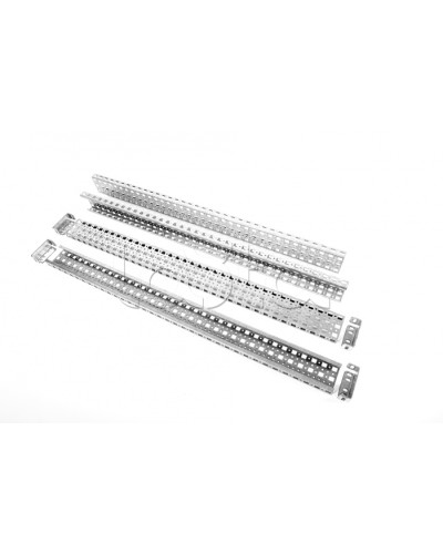 Шина монтажная 23х73 с держателем для шкафов EMS высота/ширина/глубина 2200 мм Elbox EMS-RM-73.23.2200 в Хабаровске Аксессуары для стоек и шкафов Pintop.ru