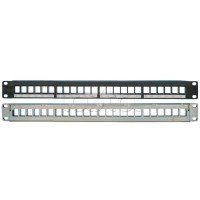 Наборная коммутационная панель 19”, 1U, 24 порта UTP/FTP Eurolan (27F-00-24BL)