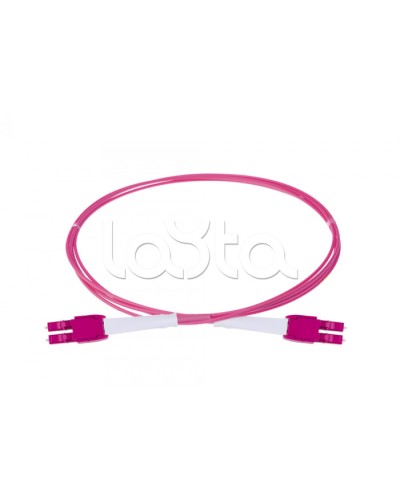 Оптический шнур HD, OM4, 2×50/125, дуплекс LC - дуплекс LC, UNIBOOT PUSH-PULL, 1 м Eurolan (41B-40-LC-LC-01) в Хабаровске Патч-корды и пигтейлы Pintop.ru