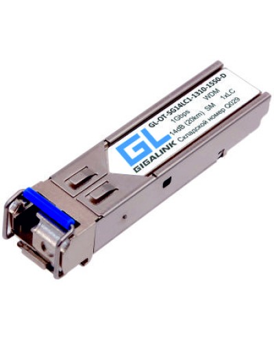 Модуль SFP Gigalink GL-OT-SG14LC1-1550-1310-D в Хабаровске Модули SFP/XFP/GBIC Pintop.ru