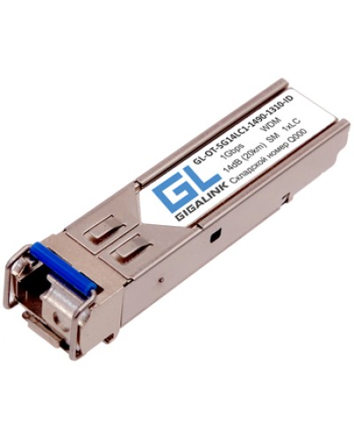 Модуль SFP Gigalink GL-OT-SG14LC2-1310-1310-I в Хабаровске Модули SFP/XFP/GBIC Pintop.ru
