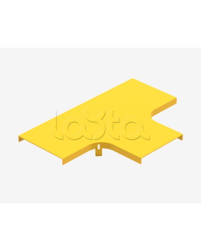 Крышка на ответвитель Т-образный пластиковый Hyperline FBTR-120-TEE-CVR в Хабаровске Аксессуары для лотков Pintop.ru