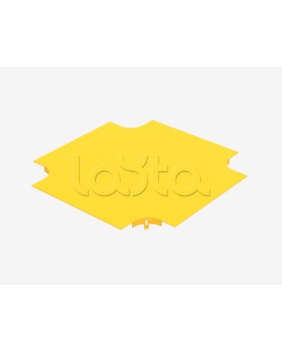 Крышка на ответвитель крестообразный пластиковый оптического лотка Hyperline FBTR-240-CRS-CVR в Хабаровске Аксессуары для лотков Pintop.ru