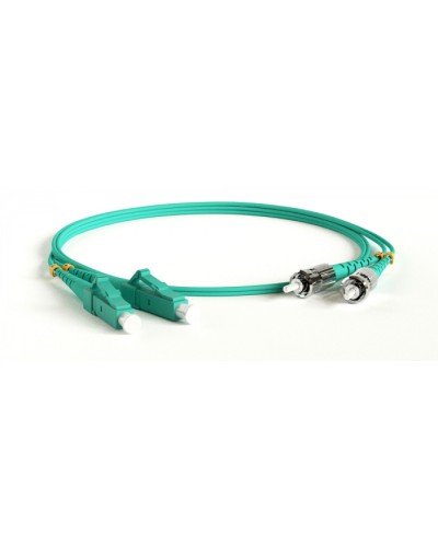 Патч-корд волоконно-оптический Hyperline FC-D2-503-LC/PR-ST/PR-H-1.5M-LSZH-AQ в Хабаровске Патч-корды оптические Pintop.ru