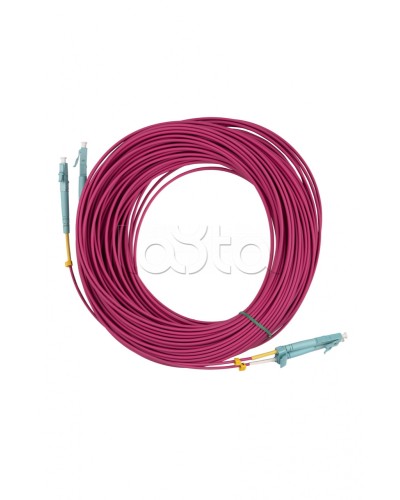 Патч-корд MM 50/125(OM4), LC-LC, duplex, 10G/40G, LSZH, 25 м Hyperline FC-D2-504-LC/PR-LC/PR-H-25M-LSZH-MG в Хабаровске Патч-корды оптические Pintop.ru