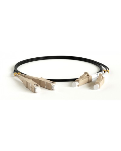 Патч-корд волоконно-оптический Hyperline FC-D2-50-SC/PR-SC/PR-H-50M-LSZH-BK в Хабаровске Патч-корды оптические Pintop.ru