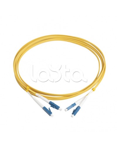 Патч-корд волоконно-оптический Hyperline FC-D2-9-LC/UR-LC/UR-H-3M-LSZH-YL в Хабаровске Патч-корды оптические Pintop.ru