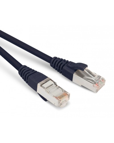 Патч-корд F/UTP Hyperline PC-LPM-STP-RJ45-RJ45-C6-5M-LSZH-BK в Хабаровске Патчкорды (медные) Pintop.ru