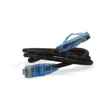 Патч-корд RJ45-RJ45, 4 пары, UTP, кат.6, LSZH (1,5м) Hyperline PC-LPM-UTP-RJ45-RJ45-C6-1.5M-LSZH-BK