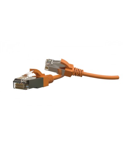 Патч-корд S/FTP Hyperline (PC-LPT-SFTP-RJ45-RJ45-C6-2M-LSZH-OR) в Хабаровске Патчкорды (медные) Pintop.ru