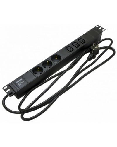 Блок розеток Hyperline SHE19-3SH-3IEC-2.5EU в Хабаровске Блоки розеток Pintop.ru