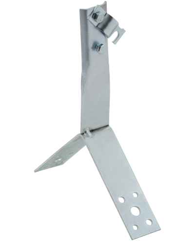 Держатель проводника круглого 6-10мм винтовой для конька h=80мм оцинкованная сталь IEK (ZDP80-11-4-16-80) в Хабаровске Крепеж Pintop.ru