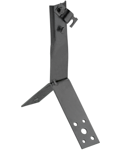 Держатель проводника круглого 6-10мм винтовой для конька h=80мм оцинкованная сталь TD IEK (ZDP80-13-4-16-80) в Хабаровске Крепеж Pintop.ru