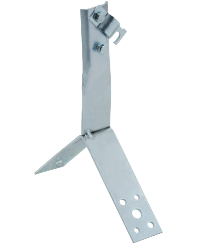 Держатель проводника круглого 6-10мм винтовой для конька h=80мм оцинкованная сталь HDZ IEK (ZDP80-14-4-16-80) в Хабаровске Крепеж Pintop.ru